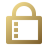 privacy gold icon
